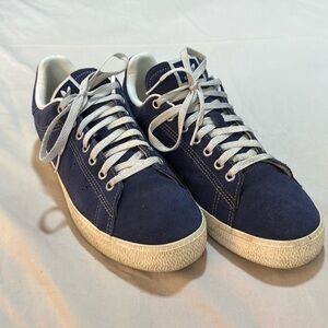 Adidas Stan Smith Classic Blue Suede Tennis Shoes - Size 10.5